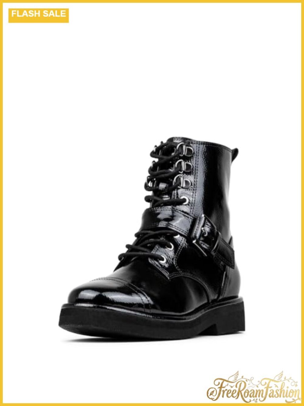 Lowla Lace-Up Ankle Booties Faux Leather Casual Fall Boots